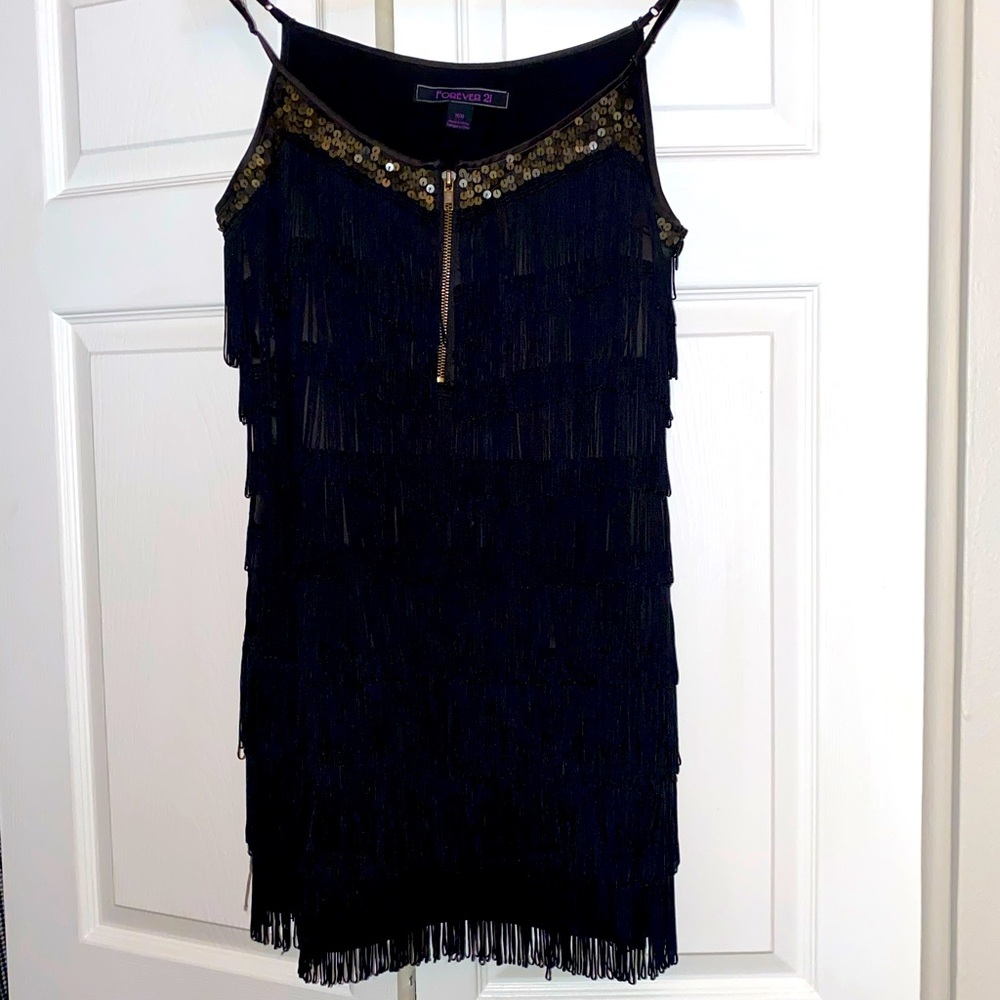 Flapper style fringe dress
